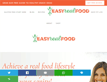 Tablet Screenshot of easyrealfood.com
